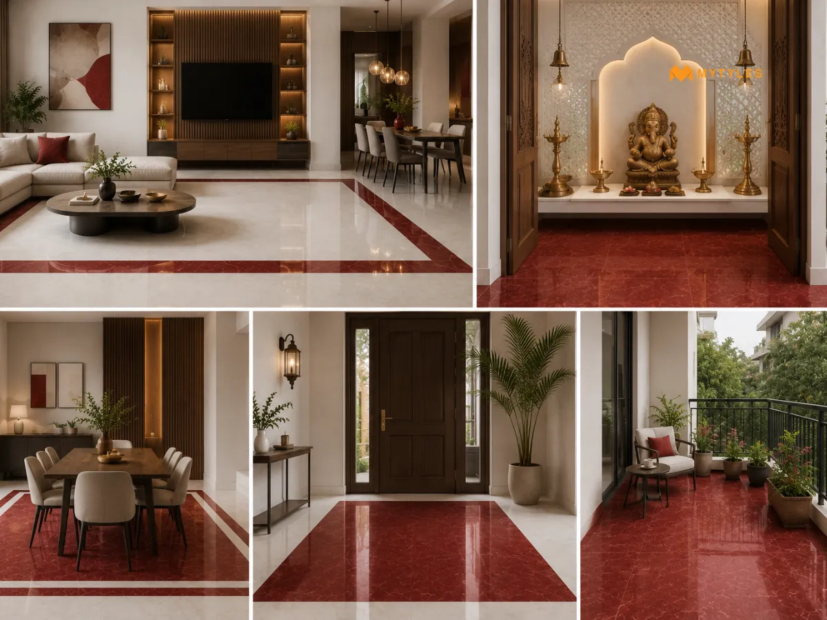 Red Full Body Vitrified Tiles: Where And How To Use Them 